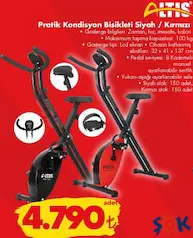ALTİS PRATİK KONDİSYON BİSİKLETİ SİYAH/KIRMIZI fiyat ve kampanya bilgisi